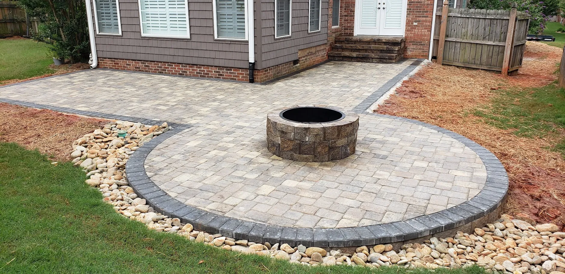 New patio installation, related photo