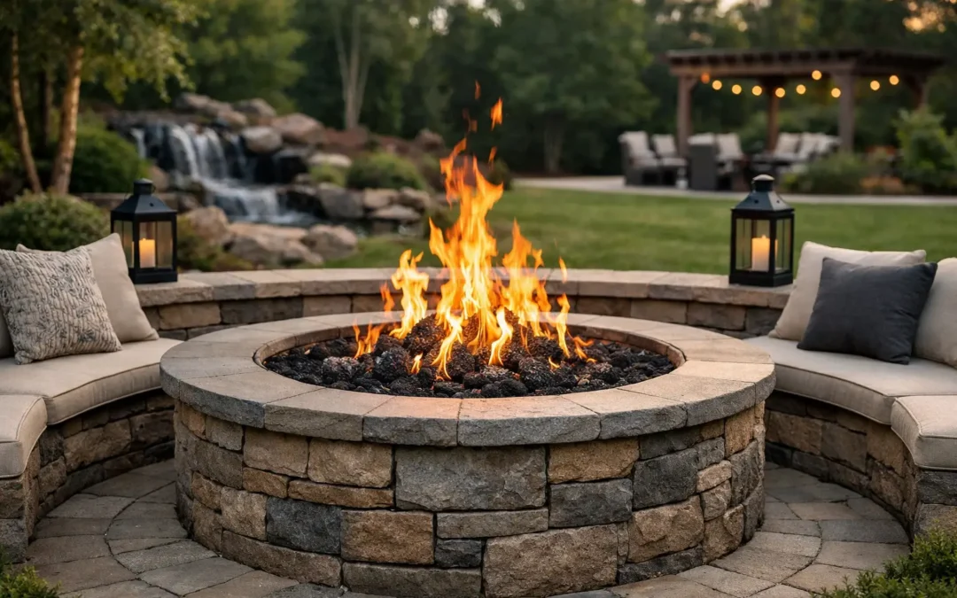 Custom Firepit Installation Greenville SC